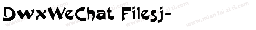 DwxWeChat Filesj字体转换